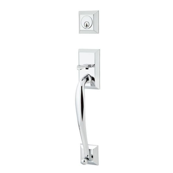 Bright Chrome Handleset 4413MCUS26RH, EMTEK, Mfr# 4413MCUS26RH